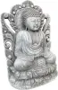 Product image 8 of the product “Bodhi - Buddh, seated in front of relief, 52 cm H | cast stone ”